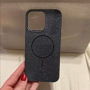 Glitter Black Phone Case